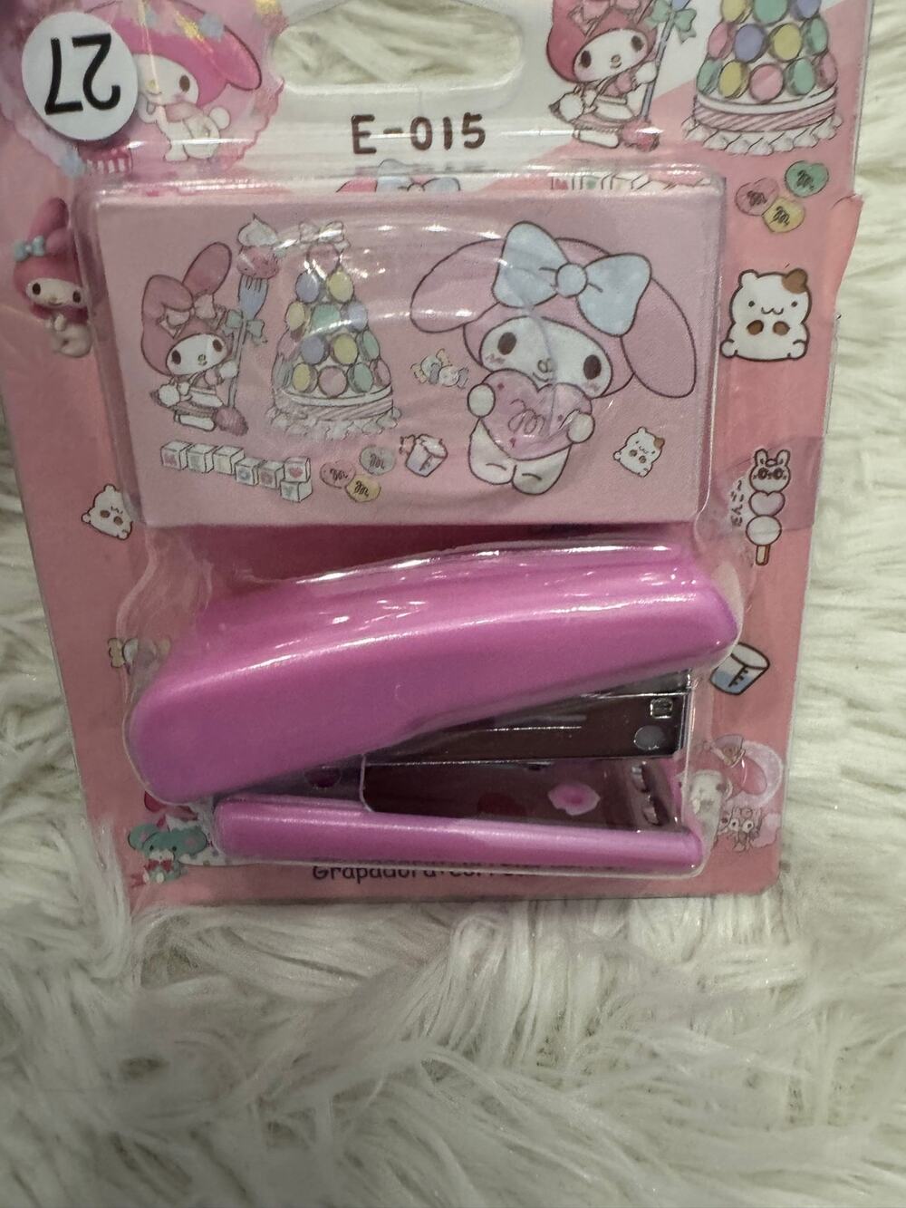 My Melody Sanrio cute small stapler with refill back to school
